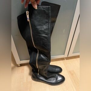 Black over the knee boots